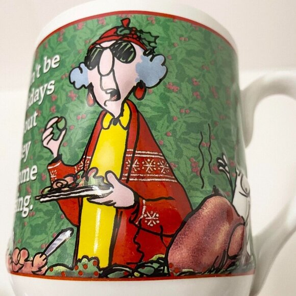 Hallmark Maxine Holiday Turkey Thanksgiving Embossed Mug - Picture 14 of 16